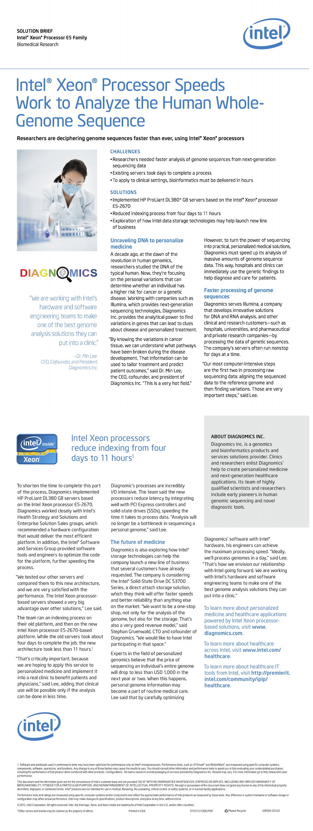 INTEL Diagnomics News